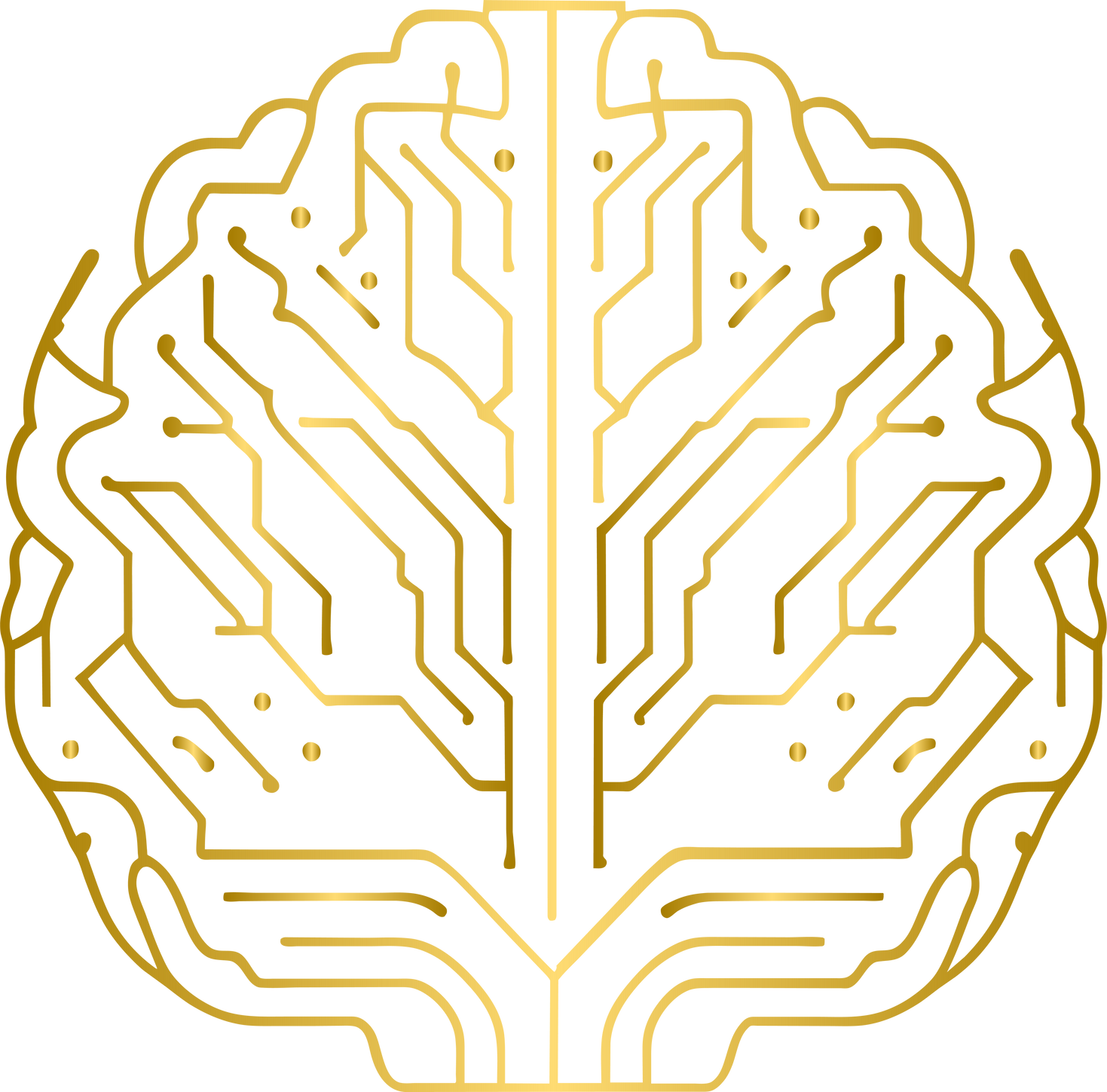 Golden neural network in the brain